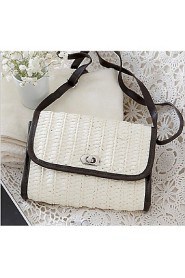 Women Casual Straw Shoulder Bag White / Beige / Blue / Green / Brown / Khaki