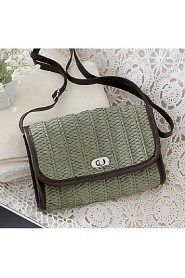 Women Casual Straw Shoulder Bag White / Beige / Blue / Green / Brown / Khaki