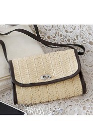 Women Casual Straw Shoulder Bag White / Beige / Blue / Green / Brown / Khaki