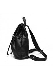 Women PU Bucket Backpack / School Bag / Travel Bag White / Pink / Blue / Black / Burgundy
