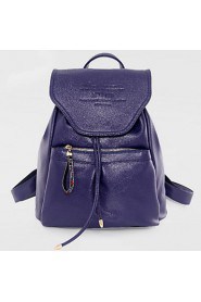 Women PU Bucket Backpack Multi color