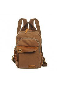 New Fine Girls Boys Canvas Leather Messenger Bag Backpack