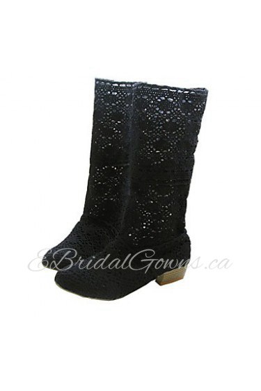 Women's Shoes Fashion Boots Chunky Heel Mid-Calf Boots More Color available