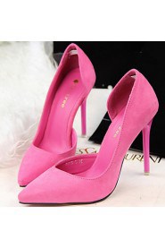 Women's Shoes Velvet Stiletto Heel Heels Pumps/Heels Dress/Casual Black/Blue/Green/Pink/Purple/Red/Burgundy