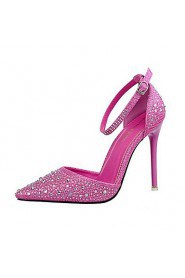 Women's Shoes AmiGirl New Style Wedding/Party/Dress Fuchsia/Black/Silver/Gold/Pink Sexy Stiletto Heels