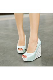 Women's Shoes Wedge Heel Peep Toe Pumps Dress More Colors available