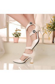 Women's Shoes Heel Heels / Pointed Toe Sandals / Heels Office & Career / Dress / Casual Black / Pink / White