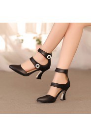 Women's Shoes Heel Heels / Pointed Toe Sandals / Heels Office & Career / Dress / Casual Black / Pink / White