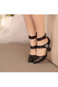 Women's Shoes Heel Heels / Pointed Toe Sandals / Heels Office & Career / Dress / Casual Black / Pink / White