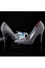 Women's Shoes Synthetic Stiletto Heel Pointed Toe Pumps Dress Silver