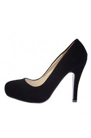 Women's Shoes Stiletto Heel Heels/Round Toe Pumps/Heels Wedding/Party & Evening/Dress Black/Purple/Gray/Burgundy