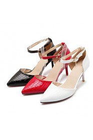 Women's Shoes Patent Leather/Stiletto Heel/D'Orsay & Two-Piece/Pointed Toe Heels Office & Career/Party & Evening