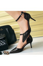 Women's Shoes Patent Leather/Stiletto Heel/D'Orsay & Two-Piece/Pointed Toe Heels Office & Career/Party & Evening