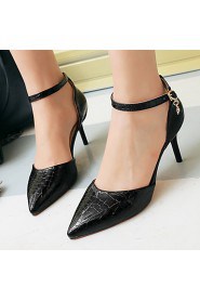 Women's Shoes Patent Leather/Stiletto Heel/D'Orsay & Two-Piece/Pointed Toe Heels Office & Career/Party & Evening