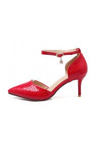 Women's Shoes Patent Leather/Stiletto Heel/D'Orsay & Two-Piece/Pointed Toe Heels Office & Career/Party & Evening