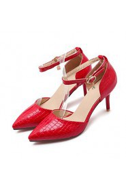 Women's Shoes Patent Leather/Stiletto Heel/D'Orsay & Two-Piece/Pointed Toe Heels Office & Career/Party & Evening