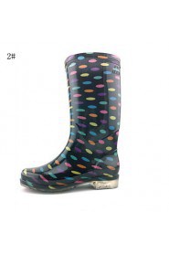 Women's Shoes Silicone Flat Heel Rain Boots Flats / Boots Outdoor 1 / 2