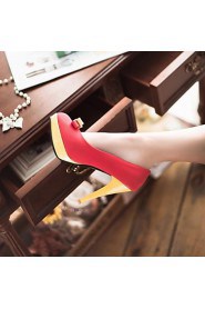 Women's Shoes Round Toe Stiletto Heel Pumps Shoes with Bowknot More Colors available