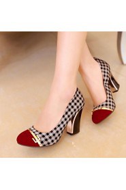 Women's Shoes Round Toe Chunky Heel Pumps Shoes More Colors available