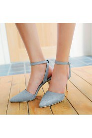 Women's Shoes Stiletto Heel Heels / Pointed Toe Heels Office & Career / Party & Evening / Dress Black / Blue / Pink