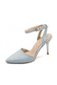 Women's Shoes Stiletto Heel Heels / Pointed Toe Heels Office & Career / Party & Evening / Dress Black / Blue / Pink