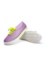 Women's Shoes Rubber Flat Heel Comfort / Jelly Fashion Sneakers Casual Green / Pink / Purple
