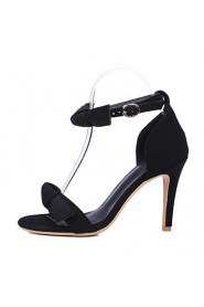 Women's Shoes Stiletto Heel Open Toe Sandals Party & Evening / Dress / Casual Black / Pink / Red