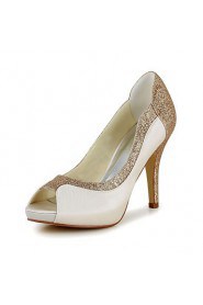 Women's Wedding Shoes Heels/Peep Toe/Platform Heels Wedding/Party & Evening Black/Blue/Purple/Red/White/Silver/Gold/Champagne/Beige