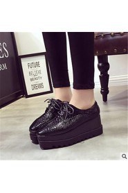 Women's Shoes Platform Creepers Fashion Sneakers Outdoor / Casual Black