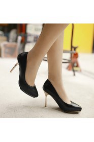 Women's Shoes Leatherette Stiletto Heel Heels Heels Wedding / Office & Career / Party & Evening Black / Green / Red