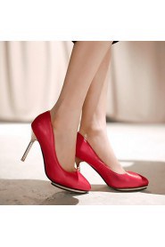 Women's Shoes Leatherette Stiletto Heel Heels Heels Wedding / Office & Career / Party & Evening Black / Green / Red