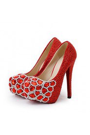 Women's Shoes Stiletto Heel Heels Heels Wedding / Party & Evening / Dress Red