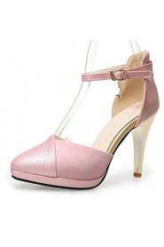 Women's Shoes Stiletto Heel/Platform/Pointed Toe Heels Party & Evening/Dress Pink/Red/Beige