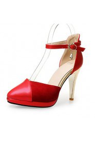 Women's Shoes Stiletto Heel/Platform/Pointed Toe Heels Party & Evening/Dress Pink/Red/Beige