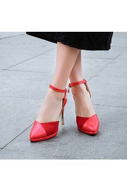 Women's Shoes Stiletto Heel/Platform/Pointed Toe Heels Party & Evening/Dress Pink/Red/Beige