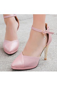 Women's Shoes Stiletto Heel/Platform/Pointed Toe Heels Party & Evening/Dress Pink/Red/Beige