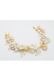 Women's / Flower Girl's Crystal / Imitation Pearl Headpiece-Wedding / Special Occasion Headbands 1 Piece