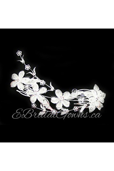 Women's Alloy Headpiece-Wedding / Special Occasion Hair Combs Clear Round