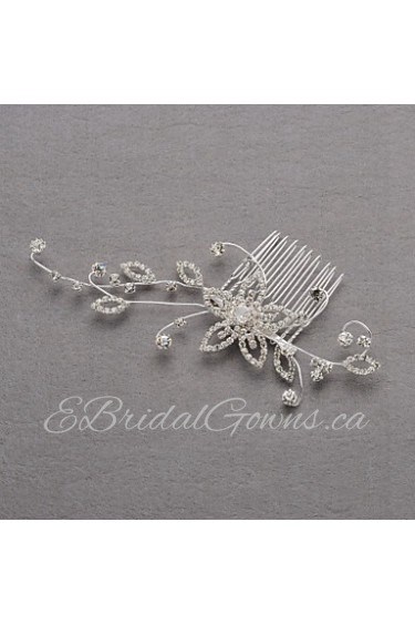Women's Alloy Headpiece-Wedding / Special Occasion Hair Combs Clear Round
