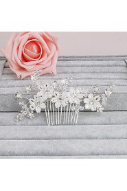 Women's Pearl Headpiece-Wedding / Special Occasion / Casual / Office & Career / Outdoor Hair Combs 1 Piece Clear Round