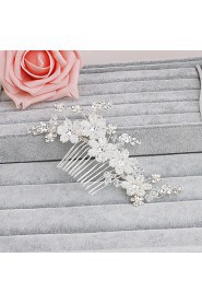 Women's Pearl Headpiece-Wedding / Special Occasion / Casual / Office & Career / Outdoor Hair Combs 1 Piece Clear Round