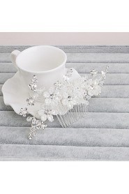Women's Pearl Headpiece-Wedding / Special Occasion / Casual / Office & Career / Outdoor Hair Combs 1 Piece Clear Round