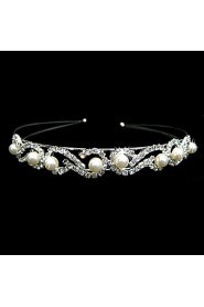 Women's Alloy / Imitation Pearl Headpiece-Wedding / Special Occasion Headbands Clear Square Cut