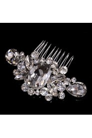 Alloy Hair Combs With Rhinestone Wedding/Party Headpiece