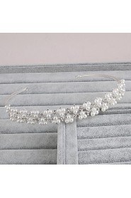 Women's Pearl Headpiece-Wedding / Special Occasion / Casual / Office & Career / Outdoor Headbands 1 Piece Clear Round