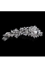 Hairpin Peral Comb for Women Rhinestone Crystals Wedding Hair Accessories Party Wedding Bridal Jewelry
