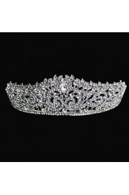 Women's / Flower Girl's Alloy Headpiece-Wedding Tiaras Round