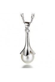 Silver Pearl Necklace