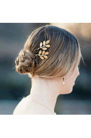 Wedding Hair Accessories Olive Branches Leaves Beautiful Bride Hairpin Side Folder Hairpins