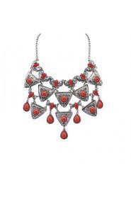 Hot Mix Color Geometrical Triangle Necklace Fashion Choker Necklace Jewelry For Women Vintage Accessories